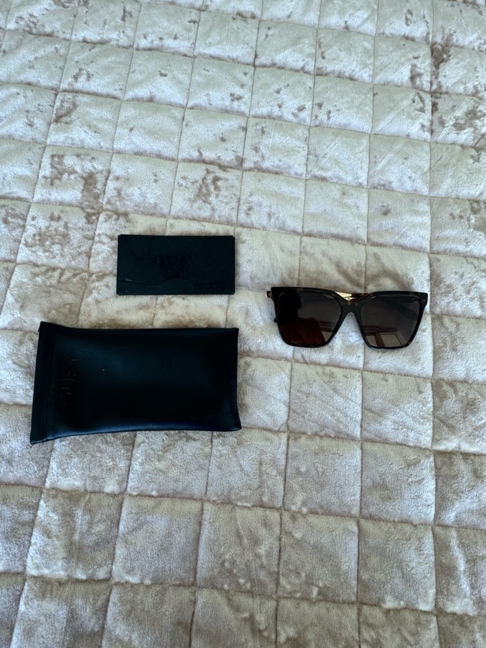 Quay Australia Brown Tortoiseshell Cat-Eye Sunglasses